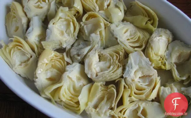 Alcachofras Assadas Com Parmesão