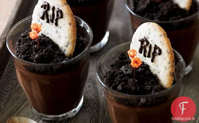 Chocolate escuro Graveyard Pots de Crème