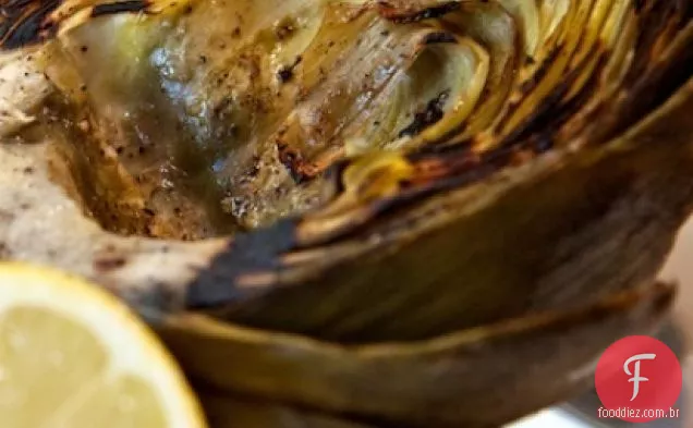 Alcachofras Grelhadas Com Alcaparras Aioli