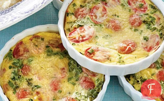 Tomate-Erva Mini Frittatas