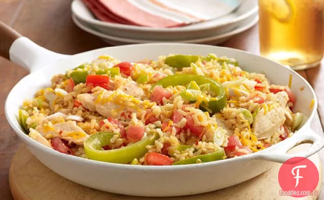 Frango e arroz fáceis