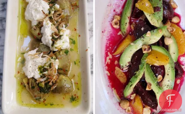 Alcachofras Marinadas Com Burrata E Chalotas Crocantes