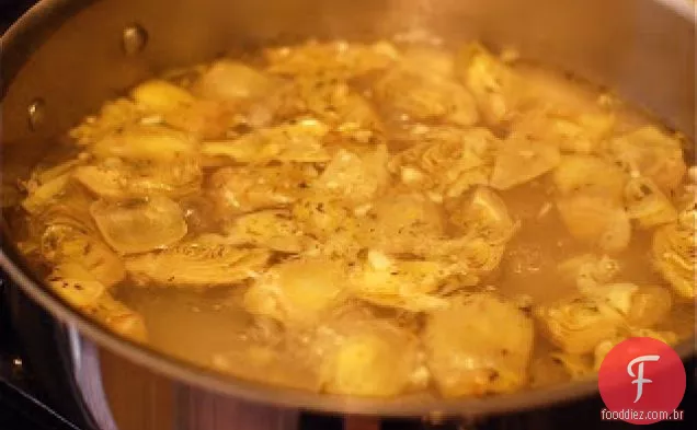 Penne Com Corações De Alcachofra