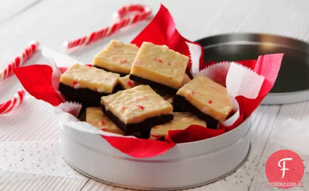 Fudge De Hortelã-Pimenta Em Camadas