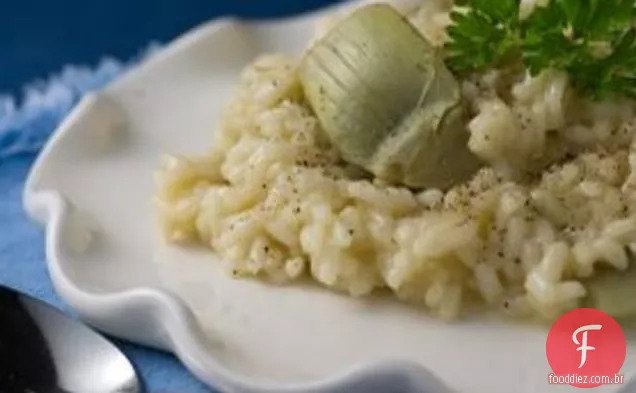 Risoto De Alcachofra Com Queijo Taleggio