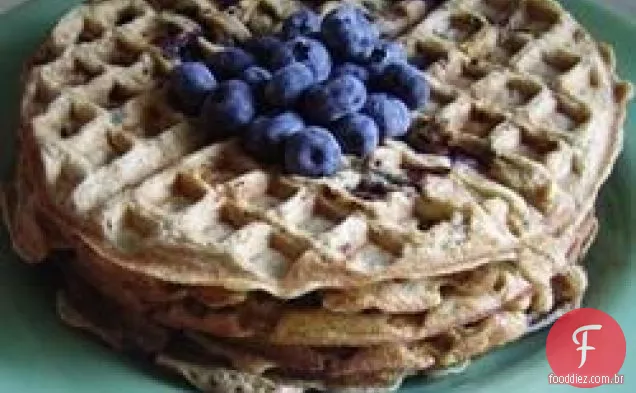 Waffles Com Sabor De Mirtilo