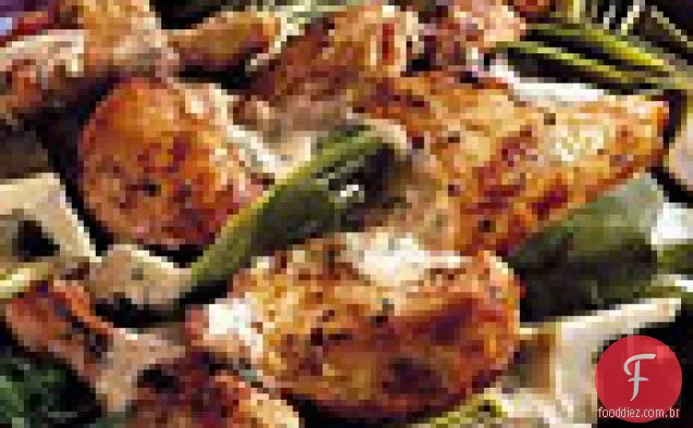 Frango Com Limão E Alcachofras Com Molho De Endro