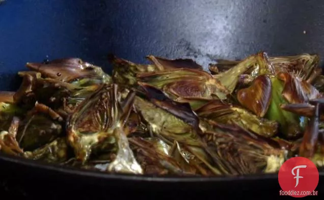 Alcachofras De Bebê Assadas