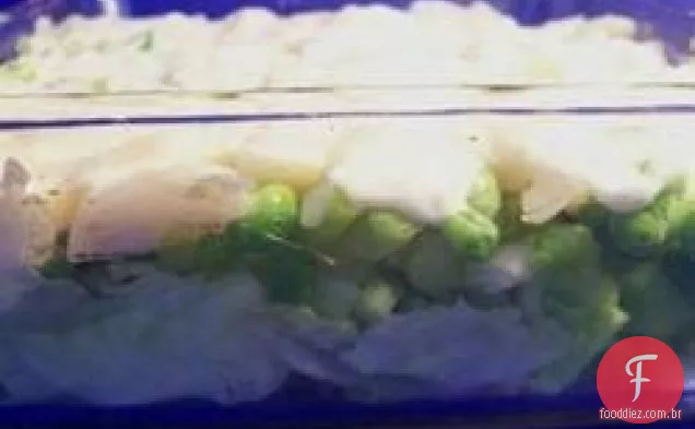 Salada De Ervilha Bebê Em Camadas