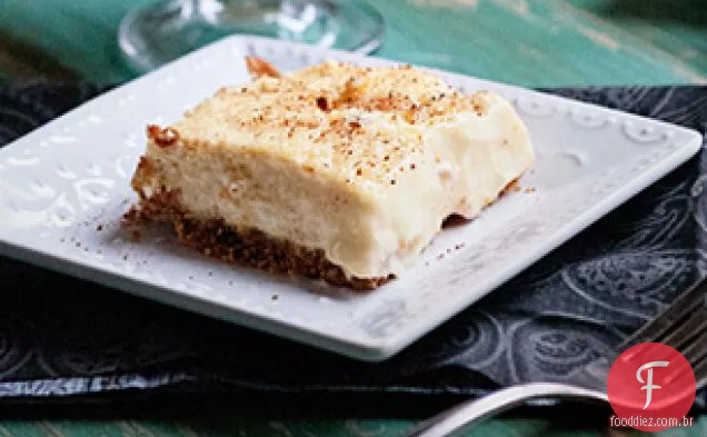 Eggnog Cheesecake Bars