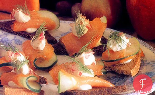 Canapés De Salmão Defumado