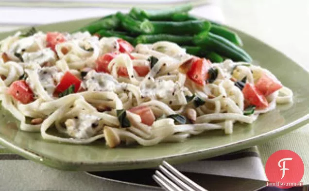 Linguine com cream Cheese