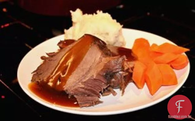 Carne De Veado Teriyaki Cozida Lentamente
