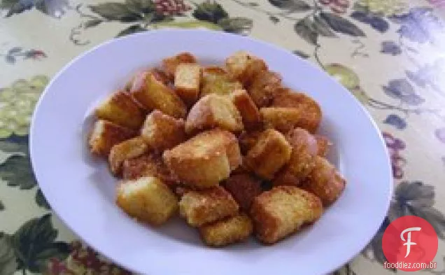 Melhores Croutons de Parmesão de alho