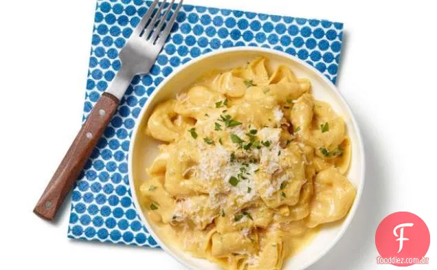 Tortellini Com Molho Alfredo De Abóbora