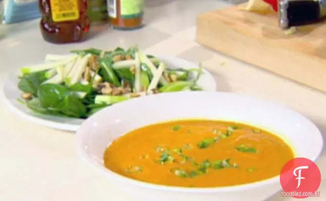 Sopa De Batata Doce Com Nozes