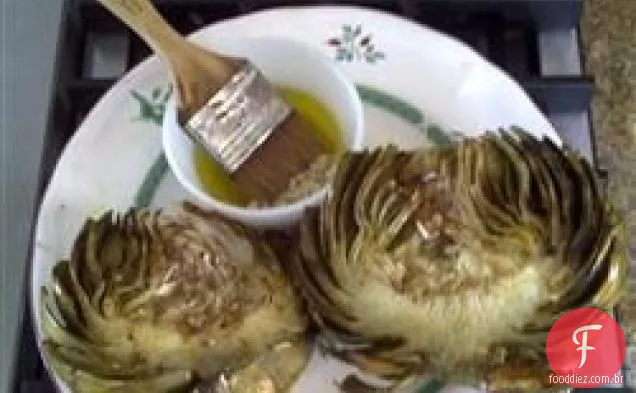 Alcachofras De Alho Grelhadas