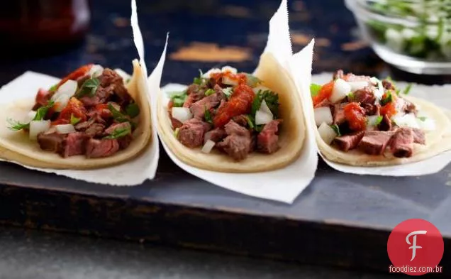 Tacos de carne bovina: Tacos de Carne Asada