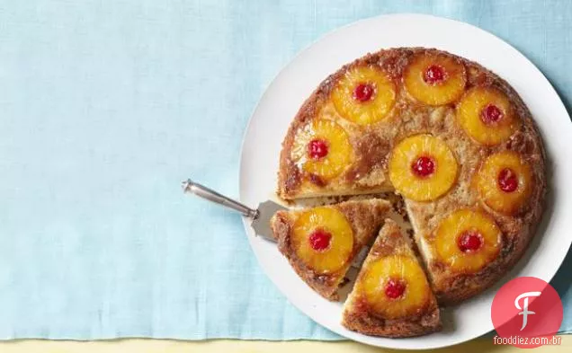 Bolo De Abacaxi De Cabeça Para Baixo