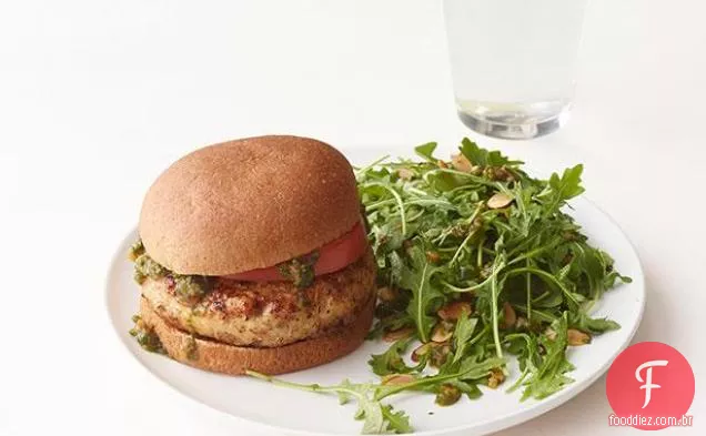 Pesto Chicken Burgers