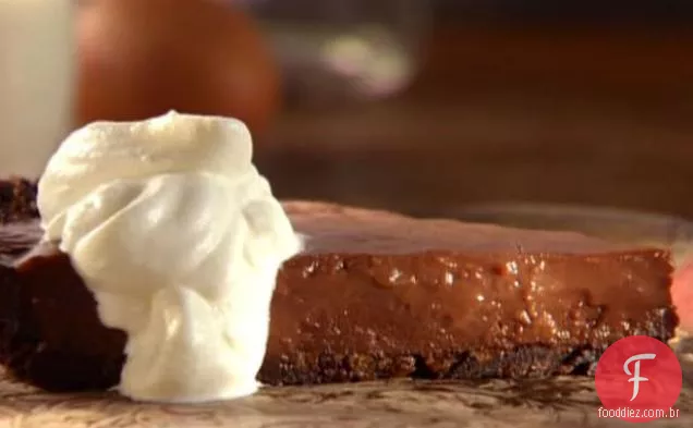 Venha ere Puddin ' Pie-Torta de Pudim de Chocolate e gengibre