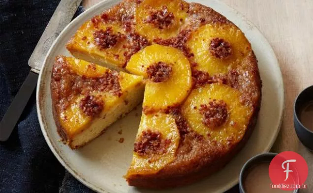 Bacon-Abacaxi Bolo De Cabeça Para Baixo