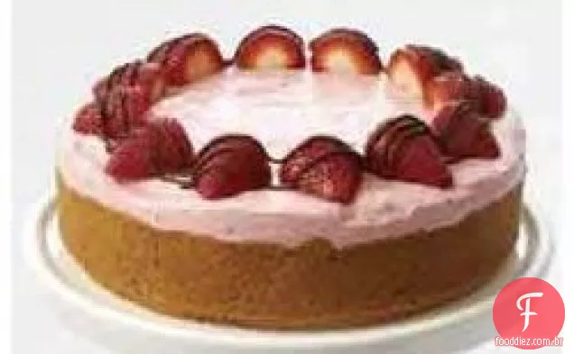 Bolo De Creme De Morango