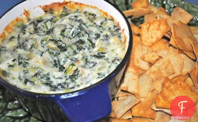 Gorgonzola Espinafre E Alcachofra Dip