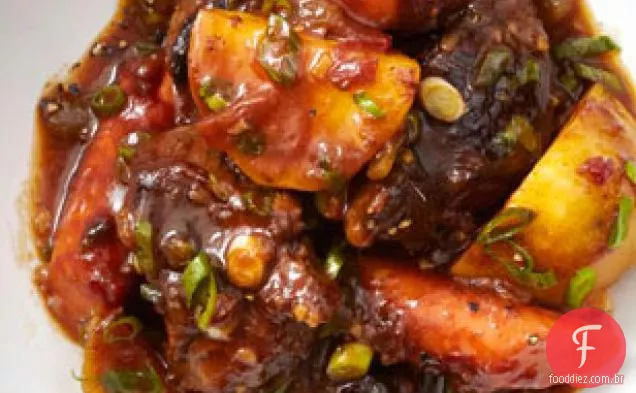 Ensopado De Carne Do Caribe Com Fogão Lento