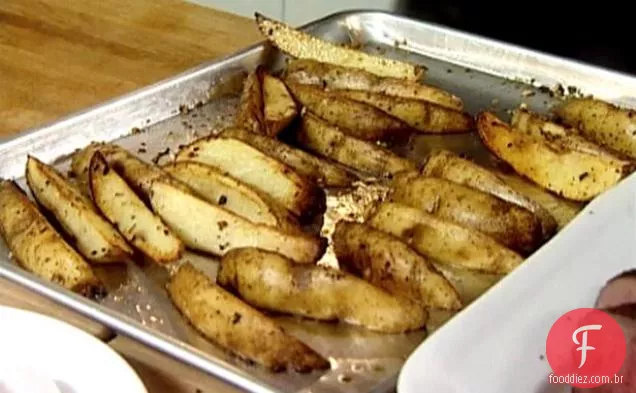 Fatias De Batata Assadas