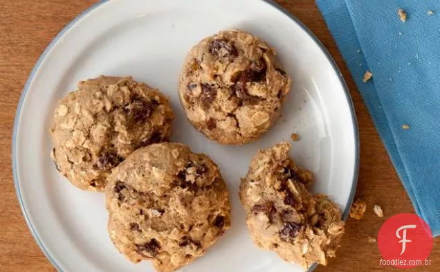 Biscoitos De Passas De Aveia Em Borracha
