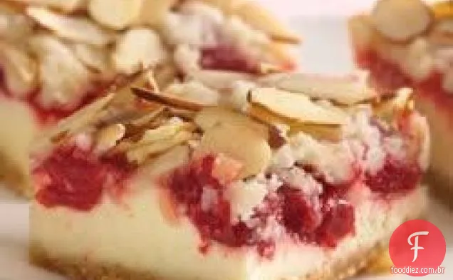 Almond Streusel-Cherry Cheesecake Bars