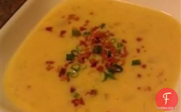 Cerveja e Gouda e sopa