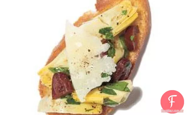 Alcachofra E Azeitona Crostini