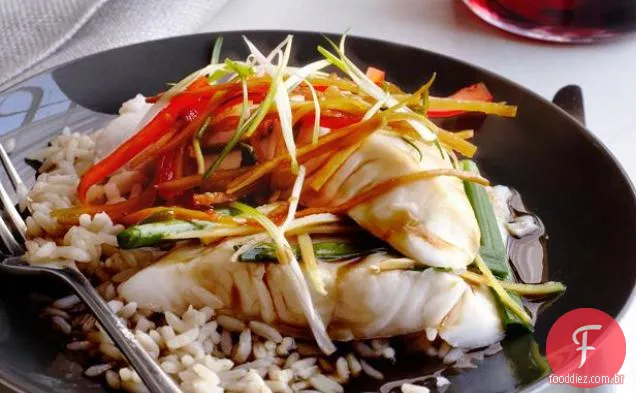 Peixe Cozido No Vapor Asiático