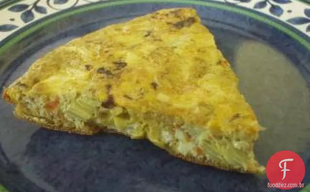 Alcachofra E Fritada De Azeitona Com Gruyere
