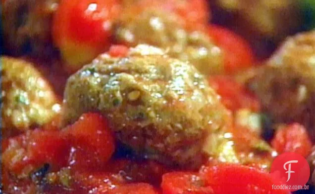 Almôndegas em molho de tomate de Inverno
