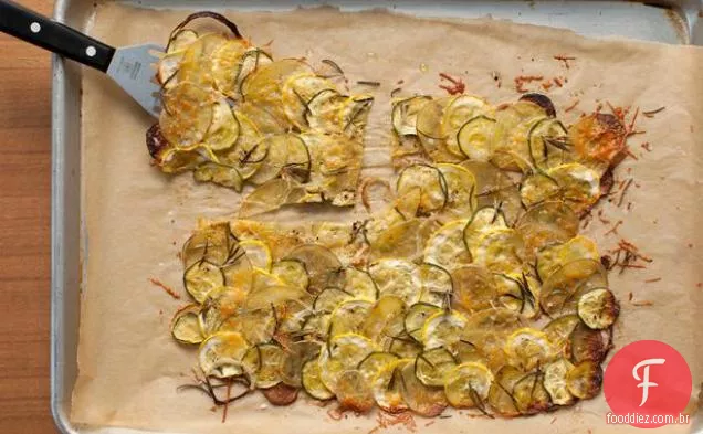 Abóbora provençal de Verão e gratinado de batata