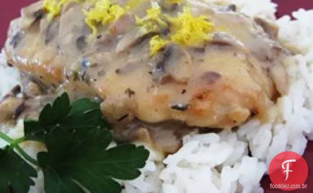 Limão Cogumelo Erva Frango