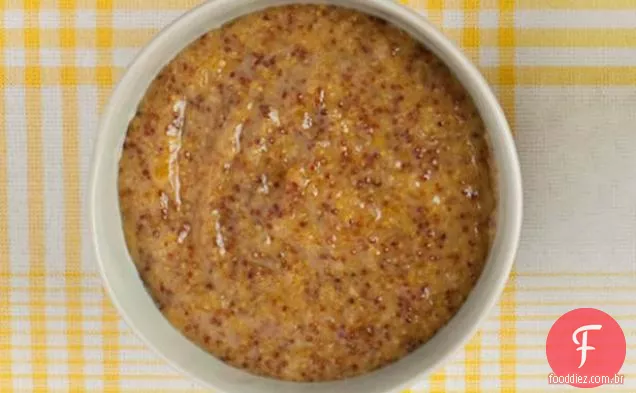 Molho para churrasco de mostarda e pêssego