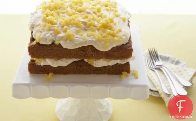 Bolo De Cenoura Celebração Da Primavera