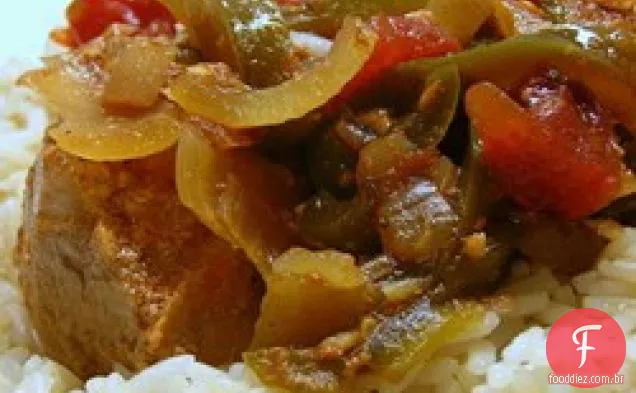 Costeletas De Porco Saucy Slow Cooker