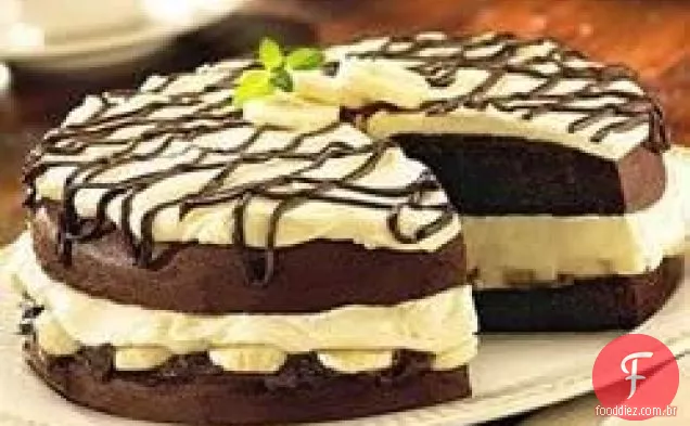Chocolate Banana Cream Cake