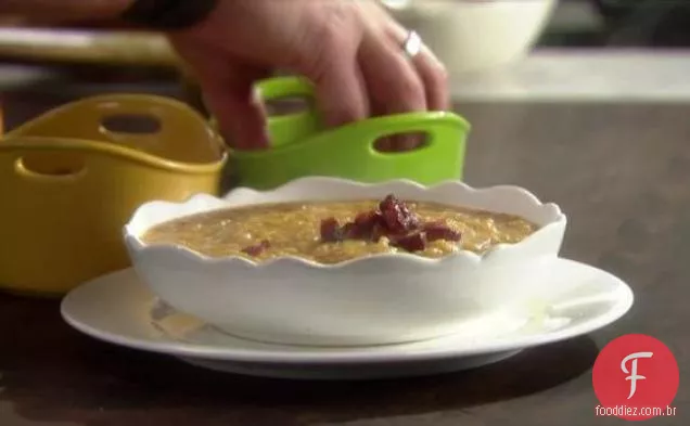 Cenoura, batata doce e sopa de abóbora