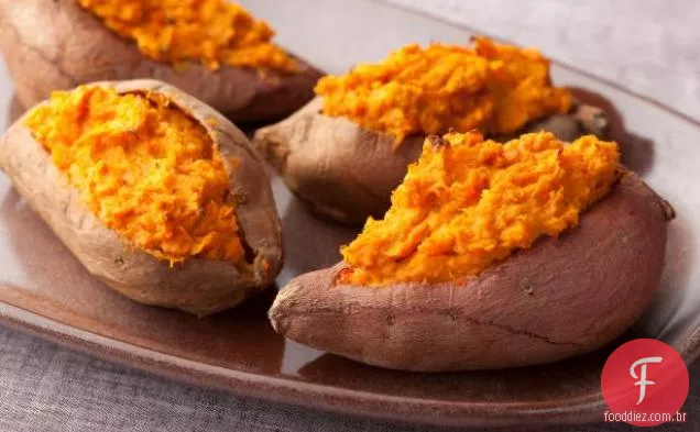 Batatas Doces Assadas Duas Vezes