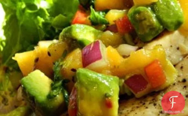 Pêssego Abacate Salsa