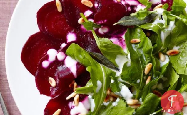 Carpaccio De Beterraba Assada Com Sal
