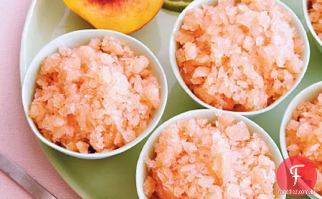 Peach Limeade Granita