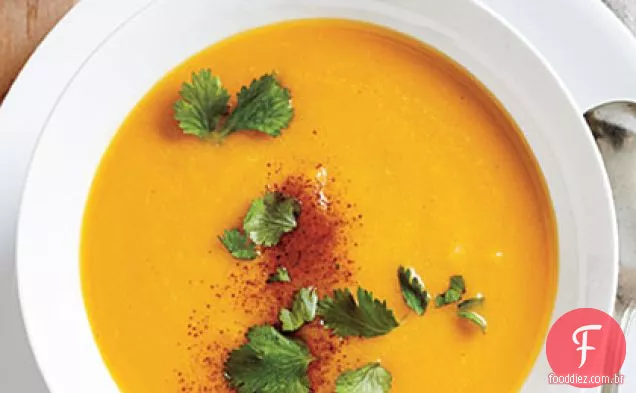 Sopa Butternut com leite de coco