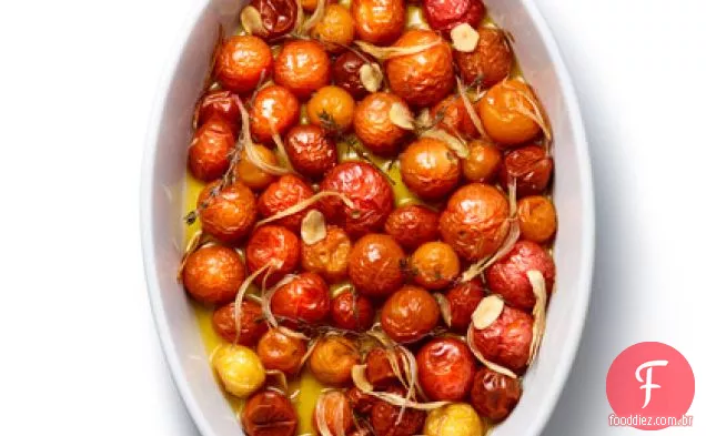 Tomates Cereja Torrados Lentamente